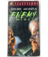 Enemy Mine 1985 VHS Tape Action Sci-Fi Dennis Quaid 1986 CBS Fox Release - £4.70 GBP