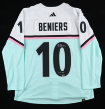Matty Beniers Autographed &quot;1st ASG.&quot; Kraken 2023 Adidas All-Star Jersey ... - £337.40 GBP