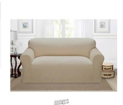 Kathy Ireland Daybreak Loveseat Form-Fitting Slipcover Linen 58"-73" Polyester - £44.81 GBP