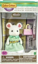 Calico Critters Stephanie Marshmallow Mouse Town Girl Series w/ Purse &amp; Belt NEW - £15.01 GBP