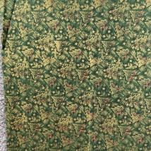 1 Yard VTG Fabric Rose &amp; Hubble Christmas Collection Trees green - £7.52 GBP