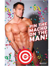 Bachelorette Party Favors Pin the Macho On the Man Game - £23.94 GBP