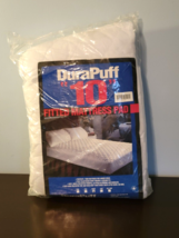 DuraPuff 10&quot; Queen Fitted Hypo-Allergenic Mattress Pad (NEW) PSJ - £23.31 GBP