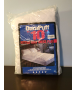 DuraPuff 10&quot; Queen Fitted Hypo-Allergenic Mattress Pad (NEW) PSJ - £23.49 GBP