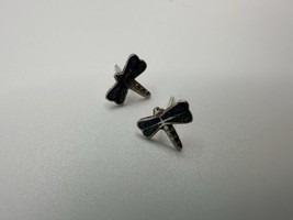 Vintage Sterling Silver Dragonfly Stud Earrings 10mm - $29.70