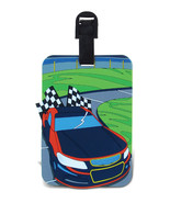 Luggage Tag Race Car Identification Label Suitcase Backpack ID Travel Charm - £9.38 GBP