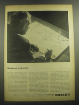 1945 Boeing Aviation Ad - Horizons Unlimited - $18.49