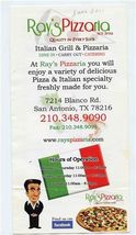 Ray's Pizzaria Menu Blanco Road San Antonio Texas - $11.88