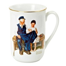 Norman Rockwell Museum Lighthouse Keepers Daughter Coffee Cup Mug Porcelain 1982 - £10.19 GBP