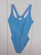 AQUA SPHERE LADIES 1-PC BLUE SWIMSUIT-16-WORN ONCE-CUTE - $13.99