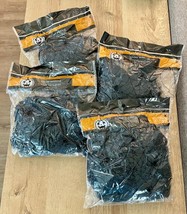 4 Bags Halloween Decoration Black Spider Webs Fake Spiders Super Stretch... - $6.15 CAD