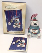 2002 Hallmark Bear Sweet Tooth Treats Christmas Tree Ornament No Little Cookies - $10.00