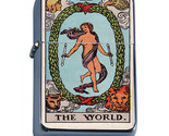 Tarot Card D22 Windproof Dual Flame Torch Lighter XXI The World - £13.25 GBP