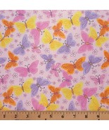 Flannel Butterflies Butterfly Comfy Prints Flannel Fabric by the Yard D2... - $187.53 MXN