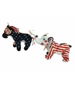 BEANIE BABIES - 2000 - DEMOCRAT &amp; REPUBLICAN - &quot;RIGHTY&quot; AND &quot;LEFTY&quot; MWMT - $39.31 CAD