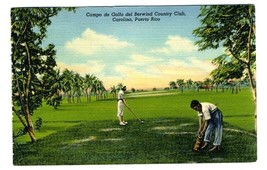 Campo de Golfo Del Berwind Country Club Postcard Carolina Puerto Rico 1940 - $31.76