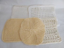 5 Crocheted Kitchen Dishcloth Potholders - $7.92