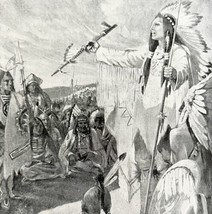 Hiawatha Iroquois League 1899 Victorian American History Ephemera DWZ2 - £24.08 GBP