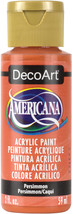 Americana Acrylic Paint 2oz Persimmon   Opaque - £5.21 GBP
