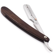 Parker SRDW Dark Wood Professional Stainless Steel Straight Edge &amp; 5 blades - £22.19 GBP