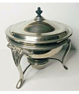 Vintage Manning Bowman &amp; Co 4 Piece Silver Plate Chafing Dish and Pan w/... - $67.90 CAD