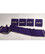 Set of 4 Crown Royal coasters made from Crown Royal bags - £7.84 GBP