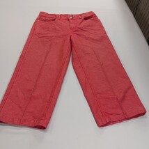 Levi's 577 Women's Pink/Fuschia Cotton Blend Denim Cropped Jeans (31×22) image 14