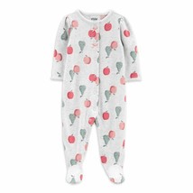 Child of Mine by Carter&#39;s Baby Apples &amp; Pears Sleep N Play Footed Newbor... - £13.28 GBP