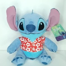 Disney Lilo &amp; Stitch STITCH Red Hawaiian Shirt Soft Plush Stuffed Animal 9&quot; NEW - £14.78 GBP