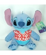 Disney Lilo &amp; Stitch STITCH Red Hawaiian Shirt Soft Plush Stuffed Animal... - £14.78 GBP
