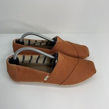 TOMS Burnt Orange Fabric Casual Slip-On Shoes 6.5 UT Longhorns theme - $14.84
