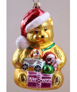 Christopher Radko Retired Glass Christmas Ornament  Teddy Bear &amp; Gifts # 91 - $43.19
