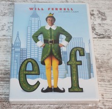 Elf DVD Will Ferrell Zooey Deschanel Bob Newhart Christmas Holiday Comedy Movie - £2.17 GBP