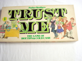 Trust Me Game Parker Brothers 1981 Complete The Game of Hot Tips and Cold Cash - £14.30 GBP