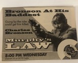 Murphy’s Law TV Guide Print Charles Bronson TPA6 - $5.93