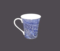 222 Fifth Levi Blue blue-and-white denim toile tea mug. Sold individually. - £32.06 GBP