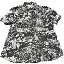 Lululemon Shirt Mens  Button Down All Town Floral Short Sleeve Size Medium - £28.64 GBP
