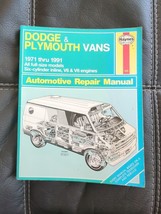 Dodge and Plymouth vans 1971-1991 Haynes Repair Manual 30065 349 HAYNES - $14.24