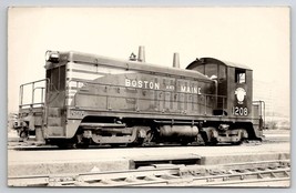 RPPC Boston And Maine Locomotive 1208 Railroad Train Postcard W28 - £7.95 GBP