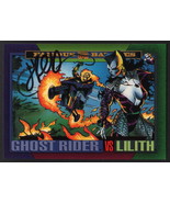 Jimmy Palmiotti SIGNED 1993 Marvel Universe Art Card ~ Ghost Rider vs Li... - $279.91 MXN