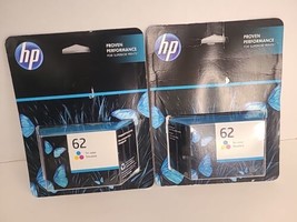 HP 62 Tri-Color Original Printer Ink Cartridge Exp 7/2023 08/2024 OEM  - $26.68