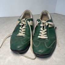 Vintage Pony Green Leather Turf 79LO Shoe Men’s  10.5 Uk 9.5 Golf 80’s 90’s - £87.96 GBP