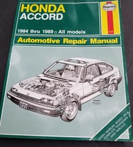 1984-1989 Haynes Honda Accord - All Models Repair Shop Manual - £15.23 GBP