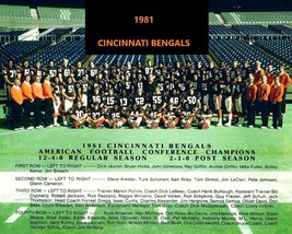 1981 CINCINNATI BENGALS 8X10 TEAM PHOTO  PICTURE NFL FOOTBALL AFC CHAMPS - $4.94
