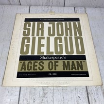 Shakespeare&#39;s Ages of Man, Sir John Gielgud, Vinyl LP Record w/ Insert, ... - $4.36