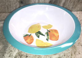 Melamine Oranges/Lemons-12”Large Snacks,Salad,Fruit Serving Bowl-Beach-S... - £14.93 GBP