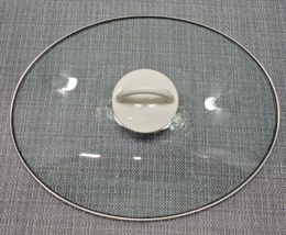 Vintage Rival Crock Pot 6 Quart Oval Replacement Glass Lid White Knob SCV600 - £8.11 GBP