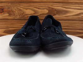 Calvin Klein Sz 10 Loafer Blue Suede Men Slip On Galvin Medium (D, M) - £30.78 GBP