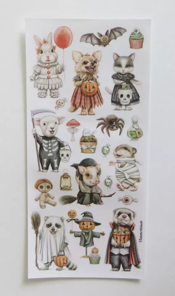 1 Sheet New Release Stickers Critter Halloween - £6.71 GBP