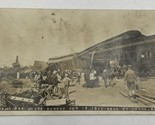 Railroad Photo Missouri Pacific Train Wreck RPPC 1911 Postcard Ft. Crook NE - £111.78 GBP